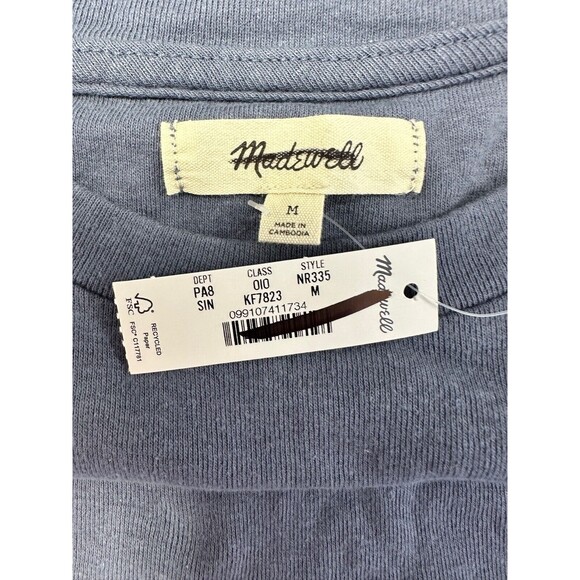 Madewell Tee Womens Medium Day in the Sun Graphic Blue Crewneck Short Sleeve - Picture 4 of 6